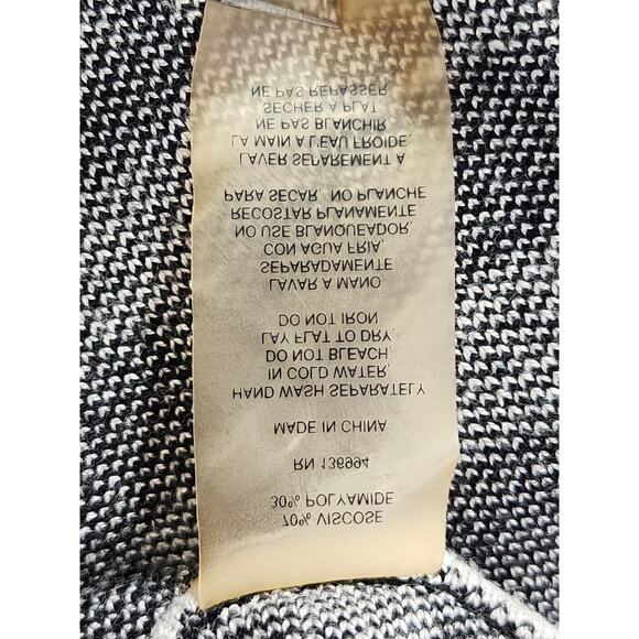 Sioni High Waist Pull On Skirt Size L Black Gray Stretch Office Career Preppy - Picture 6 of 10